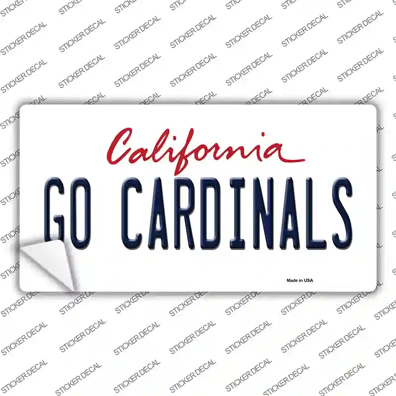 LP-12674s-S Go Cardinals Novelty Sticker Decal, Small