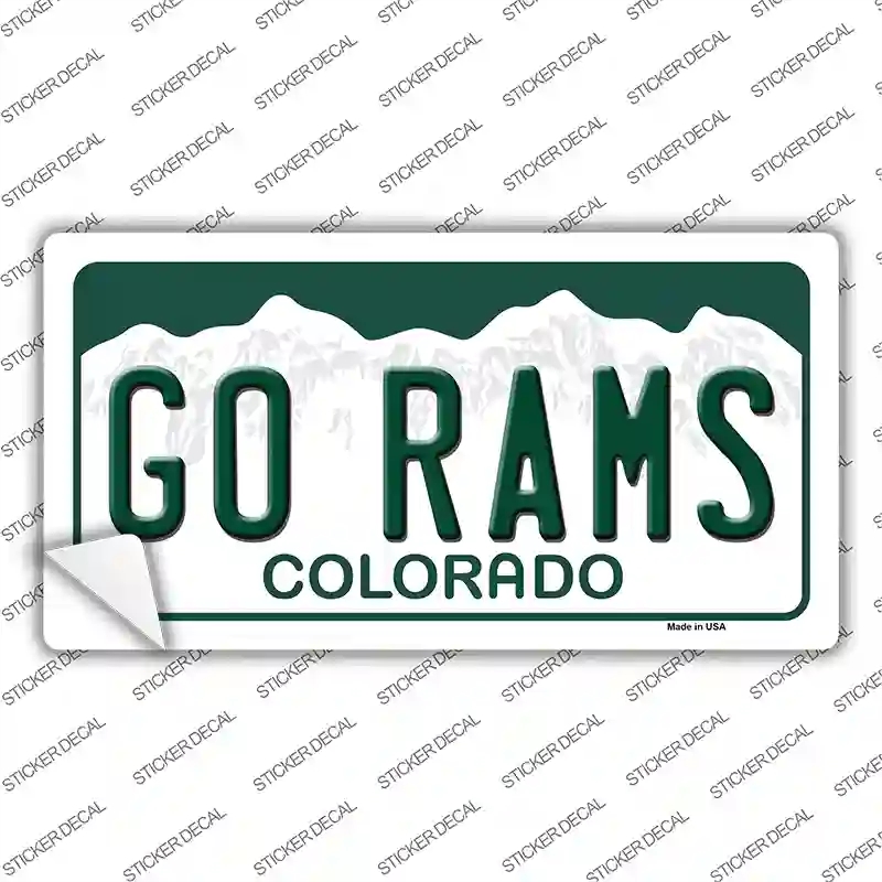 LP-12685s-L Go Rams Colorado Novelty Sticker Decal, Large