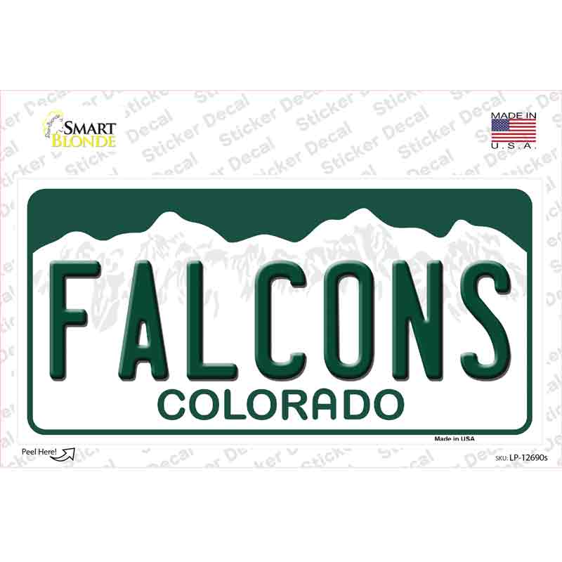 LP-12690s-M Falcons Novelty Sticker Decal, Medium