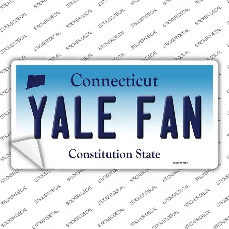 LP-12697s-XL Yale Fan Novelty Sticker Decal, Extra Large