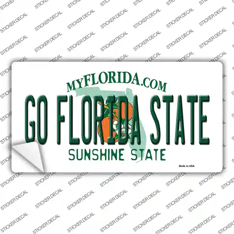LP-12709s-XL Go Florida State Novelty Sticker Decal, Extra Large