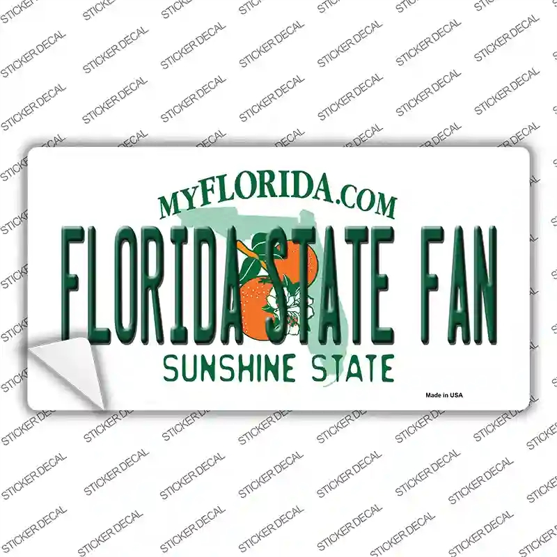 LP-12710s-S Florida State Fan Novelty Sticker Decal, Small