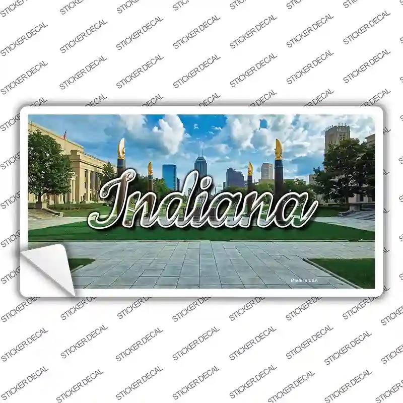 LP-11598s-L Indiana Sunny Park State Novelty Sticker Decal, Large