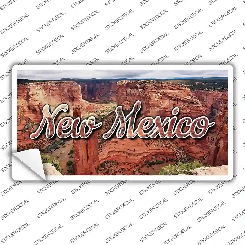 LP-11617s-L   Mexico Red Canyon State Novelty Sticker Decal, Large