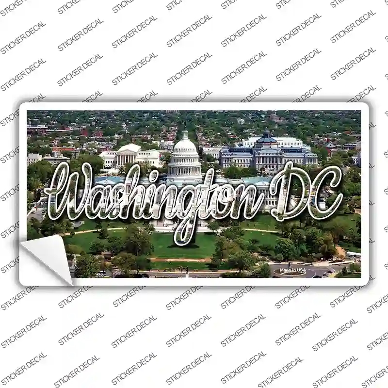 LP-11638s-S Washington DC White House State Novelty Sticker Decal, Small