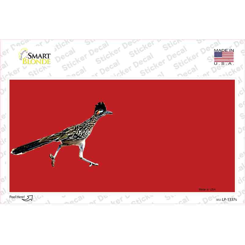 LP-1337s-M Roadrunner Offset Novelty Sticker Decal, Medium