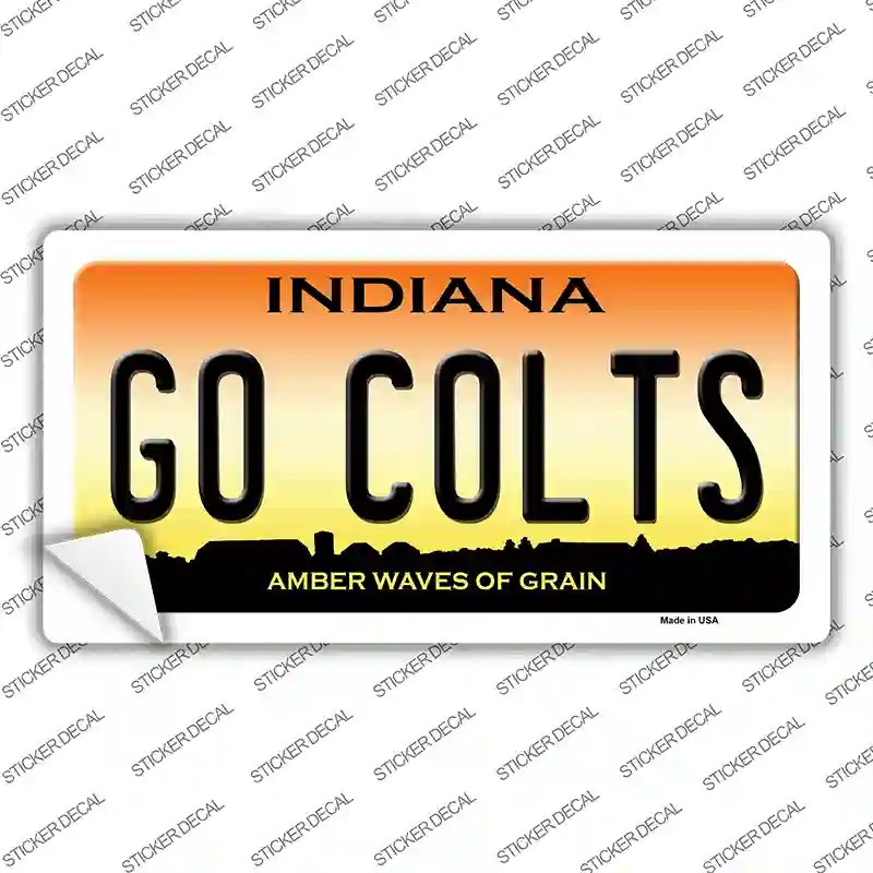 LP-13395s-S Go Colts Novelty Sticker Decal, Small