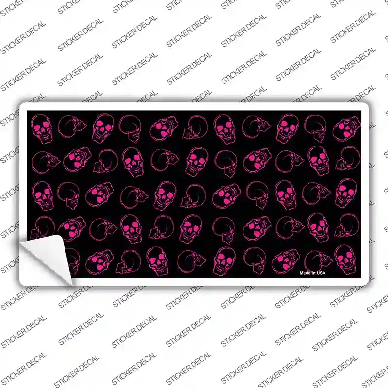 LP-3817s-L Purple Skulls Novelty Sticker Decal, Large