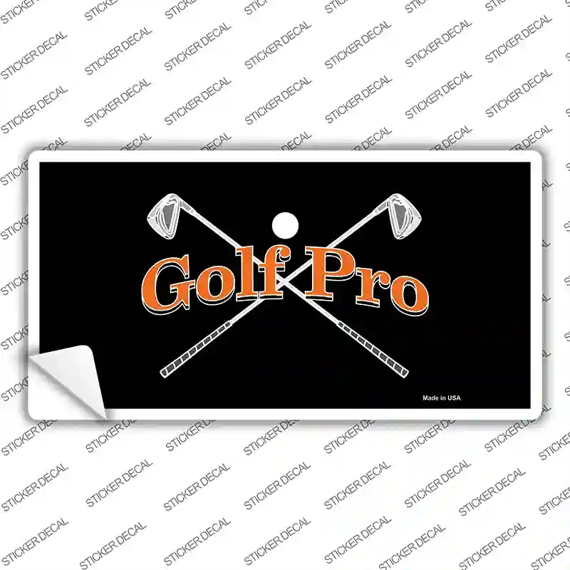LP-3833s-S Golf Pro Novelty Sticker Decal, Small