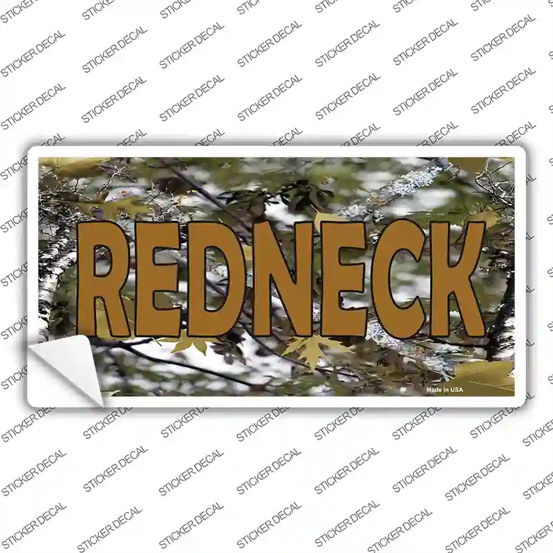 LP-3936s-XL Redneck Camo Novelty Sticker Decal, Extra Large