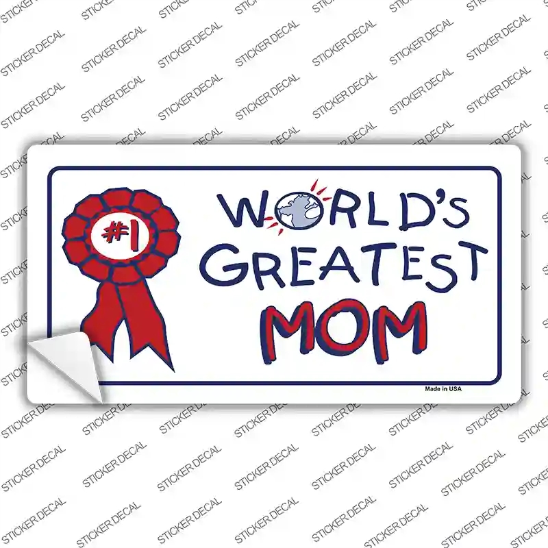 LP-402s-L Worlds Greatest Mom Novelty Sticker Decal, Large