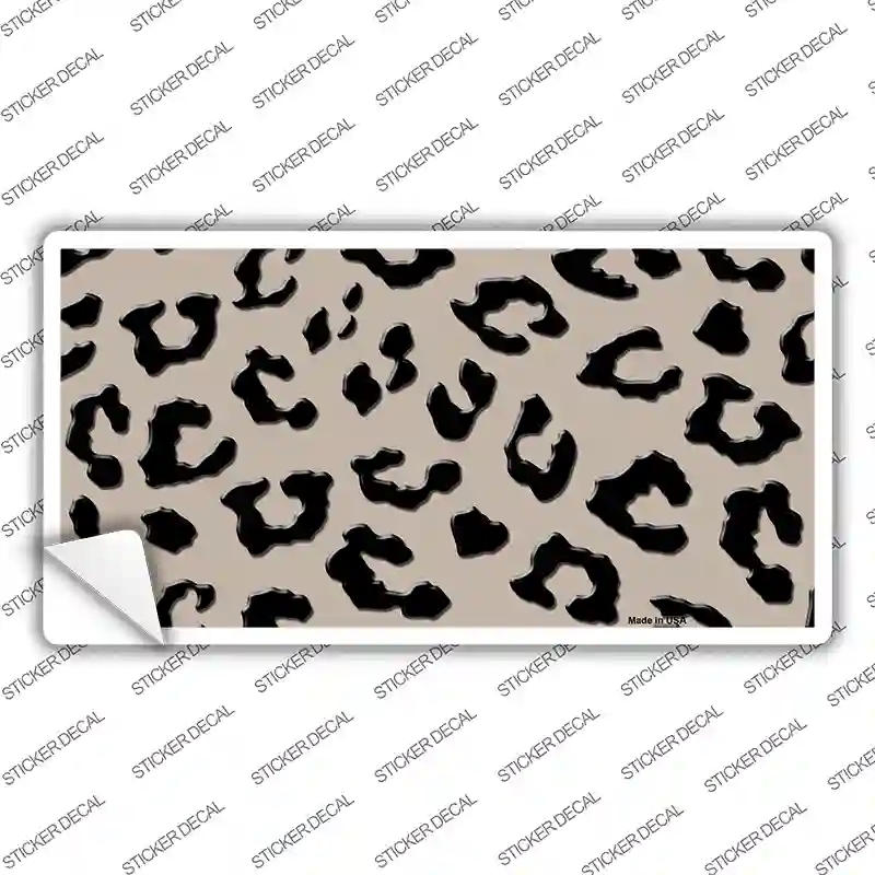 LP-4526s-S Tan Black Cheetah Novelty Sticker Decal, Small