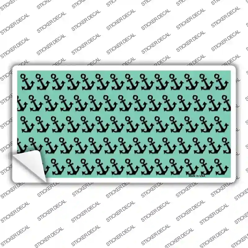 LP-5297s-XL Mint Black Anchor Novelty Sticker Decal, Extra Large