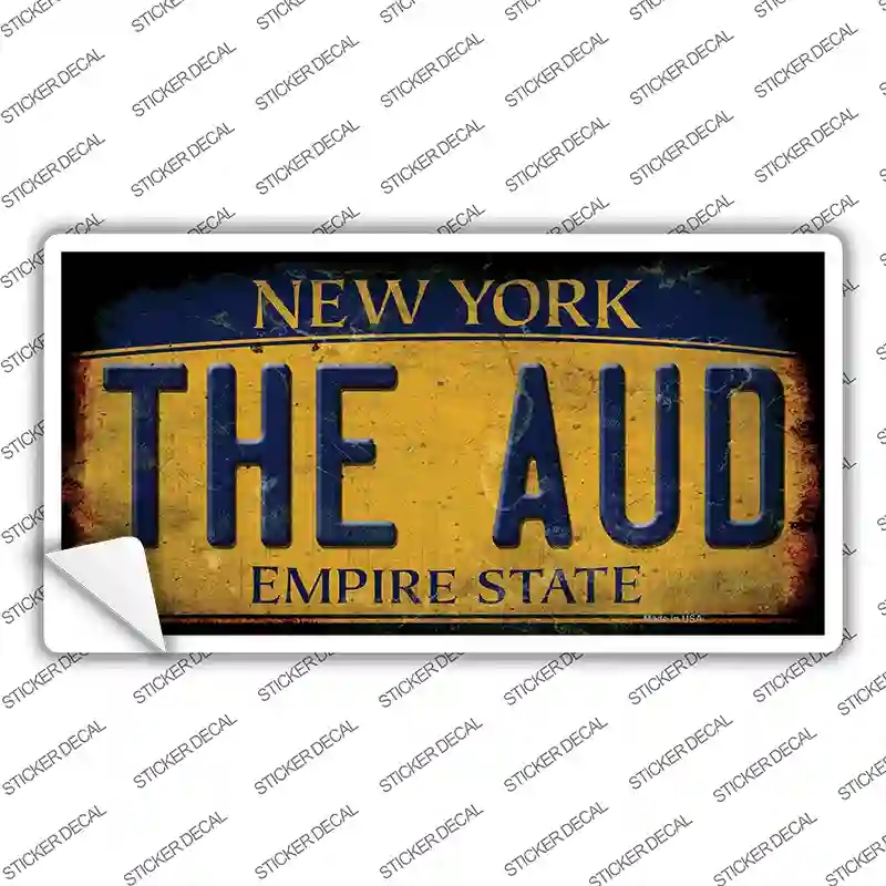 LP-13945s-S The Aud   York Yellow Novelty Sticker Decal, Small