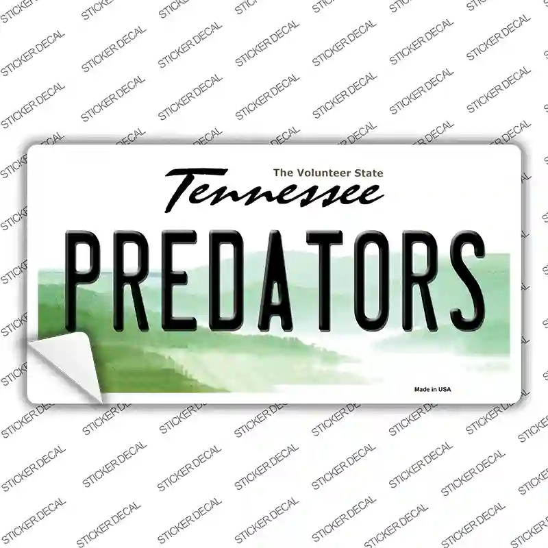 LP-2301s-L Predators Tennessee State Novelty Sticker Decal, Large