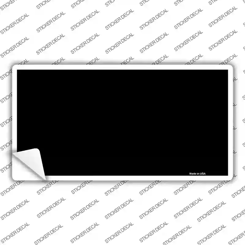 LP-2362s-L Black Solid Novelty Sticker Decal, Large