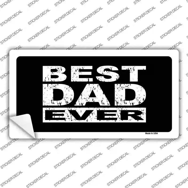 LP-5344s-S Best Dad Ever Novelty Sticker Decal, Small