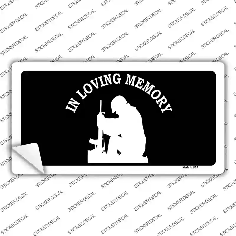 LP-5409s-L In Loving Memory Sitting Novelty Sticker Decal, Large