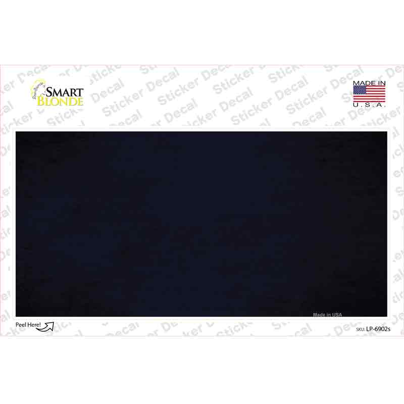 LP-6902s-M Blue Oil Rubbed Solid Novelty Sticker Decal, Medium