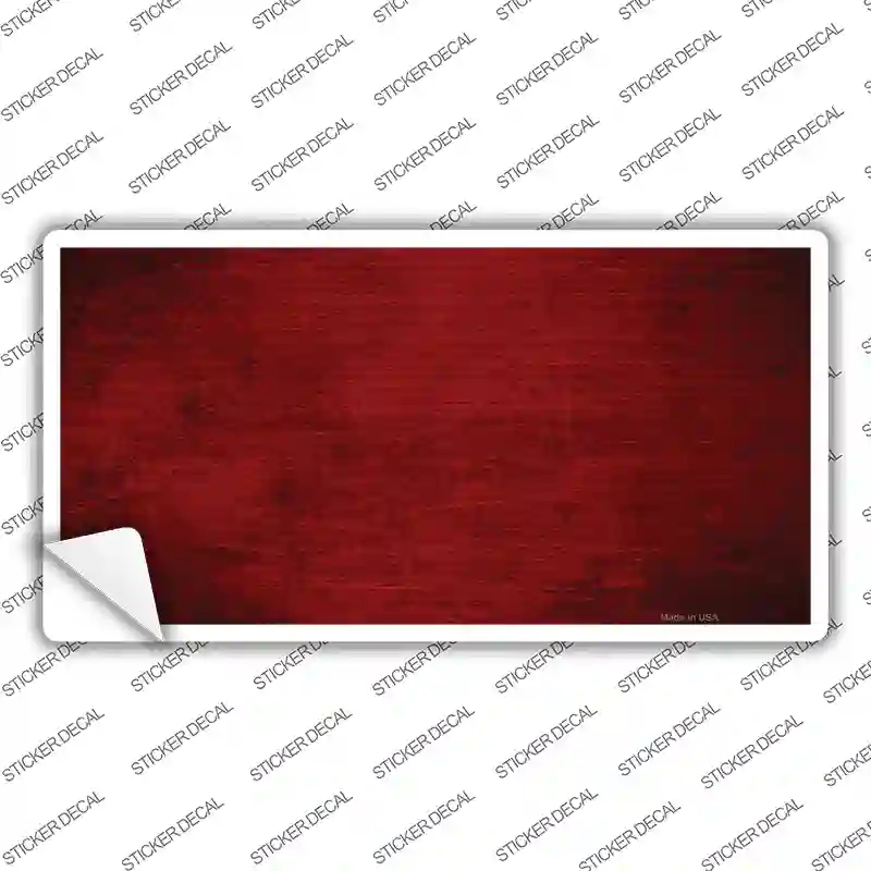 LP-6905s-S Red Oil Rubbed Solid Novelty Sticker Decal, Small