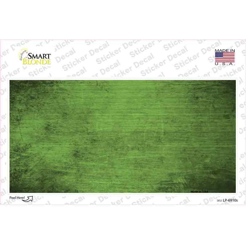 LP-6910s-M Lime Green Oil Rubbed Solid Novelty Sticker Decal, Medium