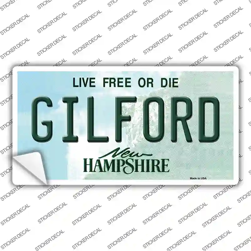 LP-12168s-S Gilford   Hampshire Novelty Sticker Decal, Small