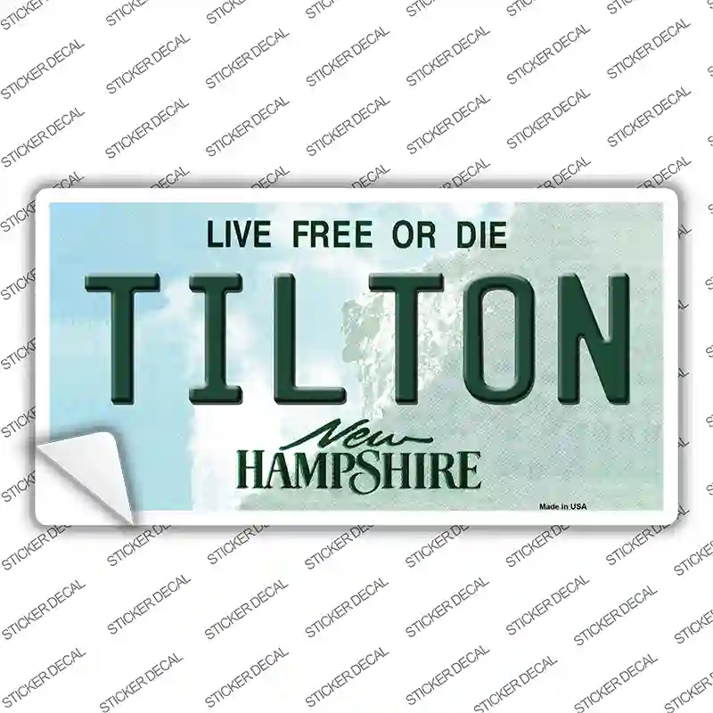 LP-12196s-S Tilton   Hampshire Novelty Sticker Decal, Small