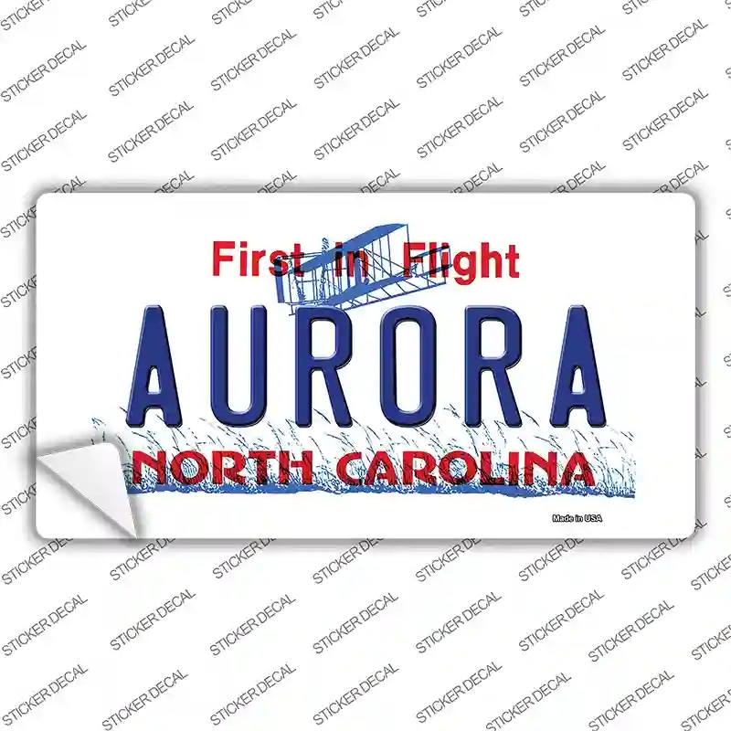 LP-12294s-S North Carolina Aurora Novelty Sticker Decal, Small