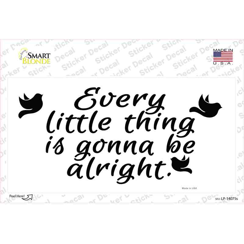 LP-14075s-M Every Little Thing Novelty Sticker Decal, Medium