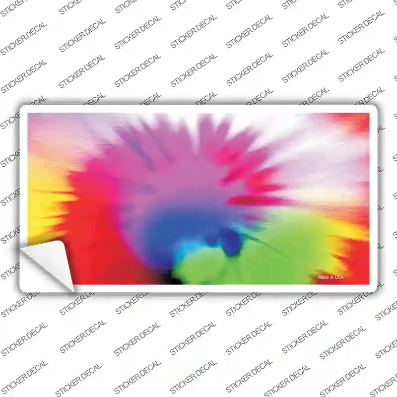 LP-1415s-XL Pink Tie-Dye Novelty Sticker Decal, Extra Large