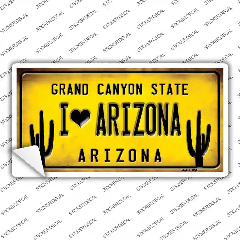 LP-12310s-S I Love Arizona Novelty Sticker Decal, Small
