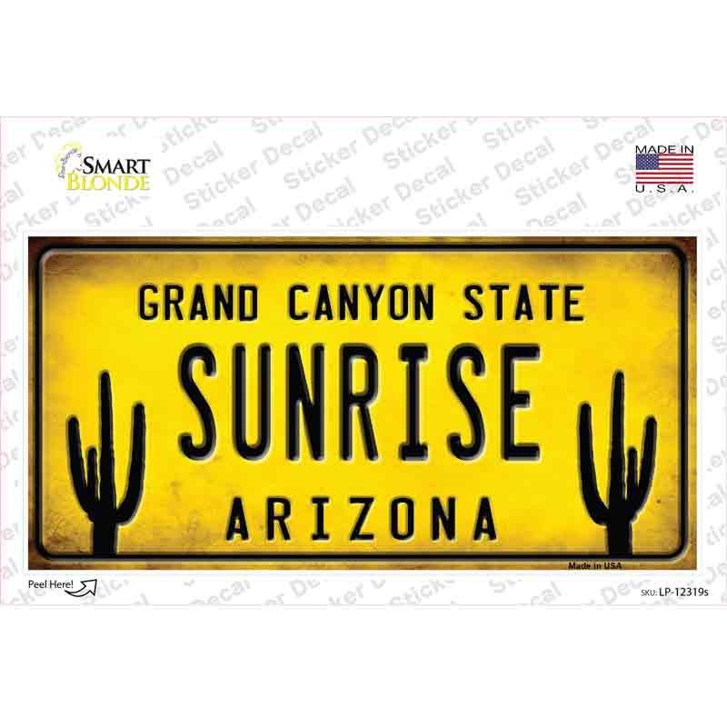 LP-12319s-M Arizona Sunrise Novelty Sticker Decal, Medium
