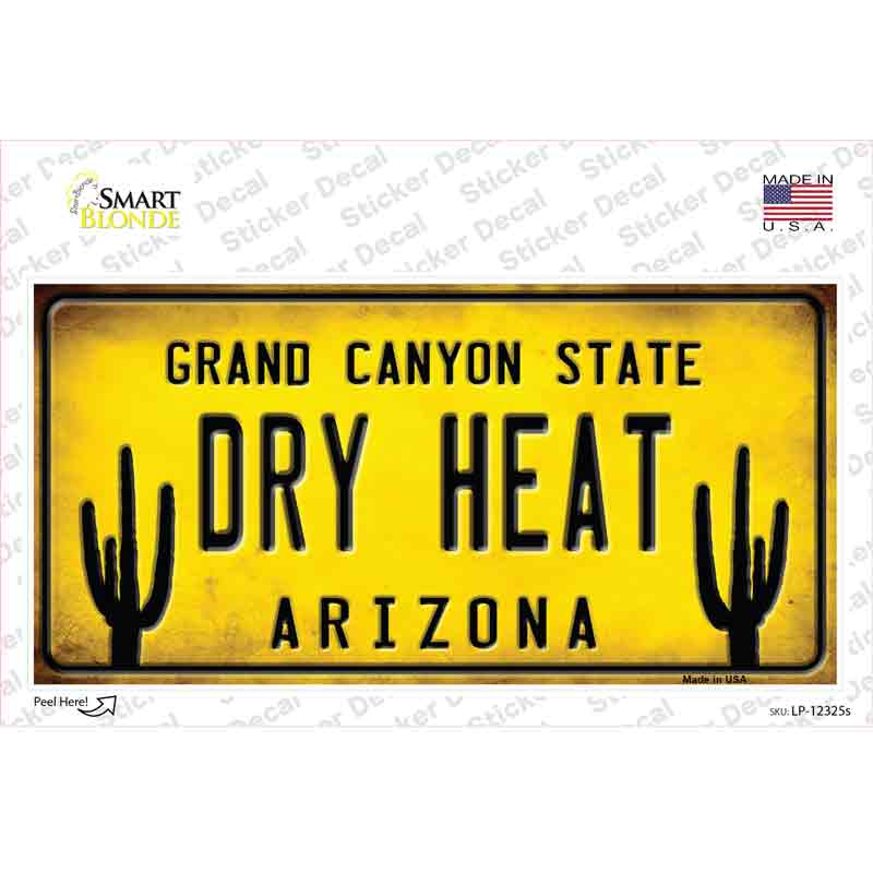 LP-12325s-M Arizona Dry Heat Novelty Sticker Decal, Medium
