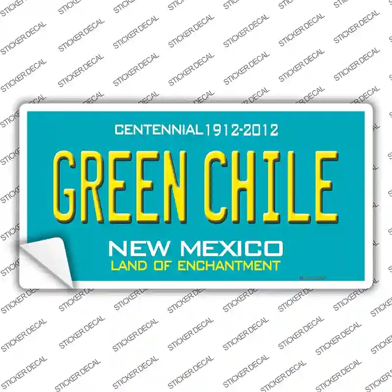 LP-12502s-L Green Chile   Mexico Novelty Sticker Decal, Large