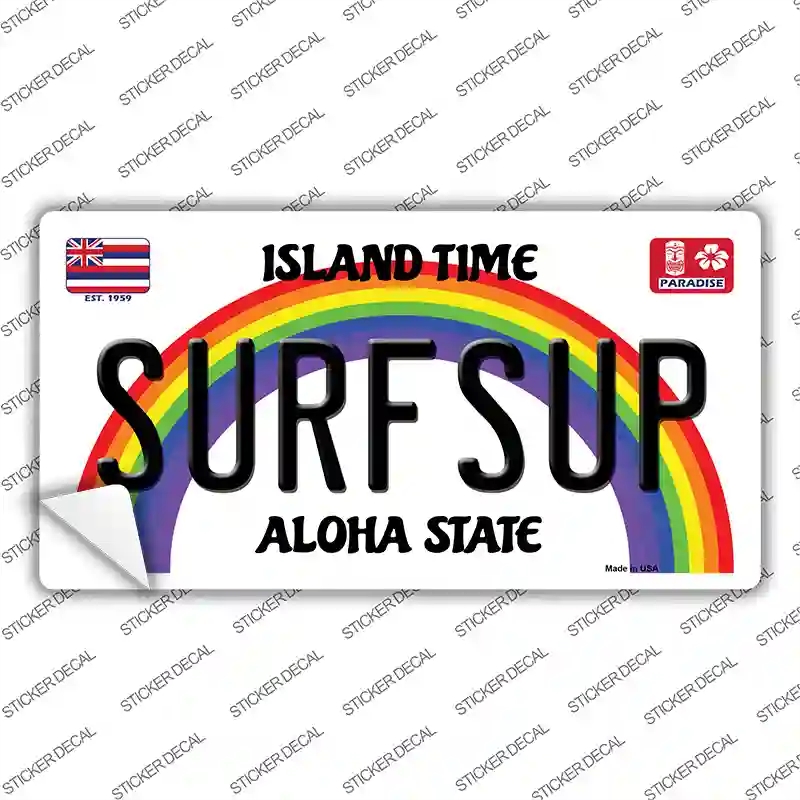 LP-12535s-XL Surfsup Hawaii Novelty Sticker Decal, Extra Large