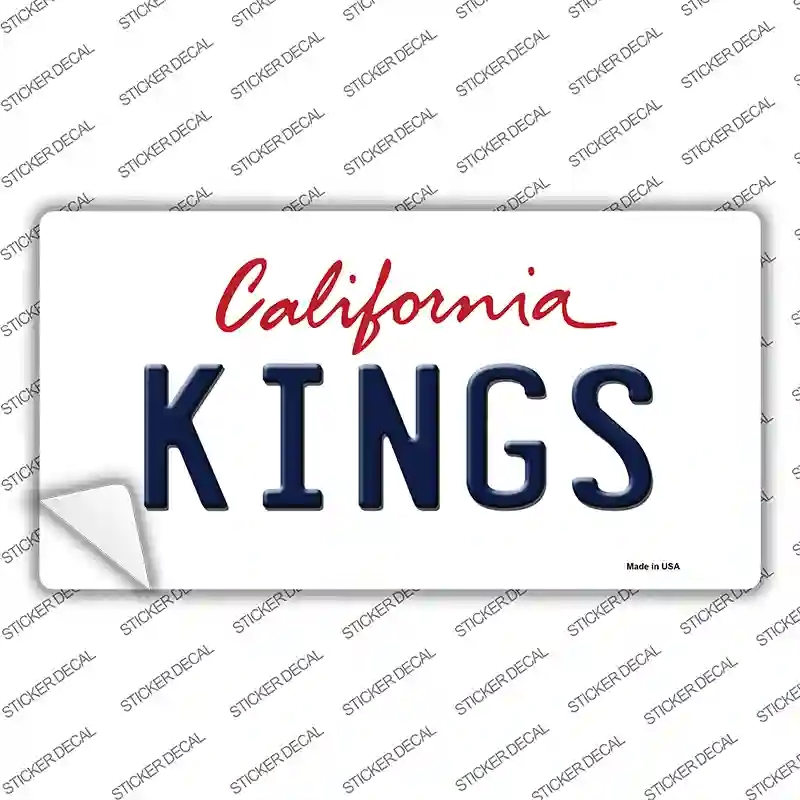 LP-2588s-S Kings California Background Novelty Sticker Decal, Small