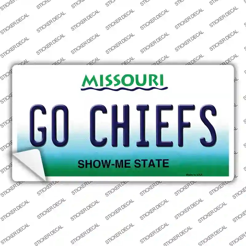 LP-13429s-S Go Chiefs Novelty Sticker Decal, Small