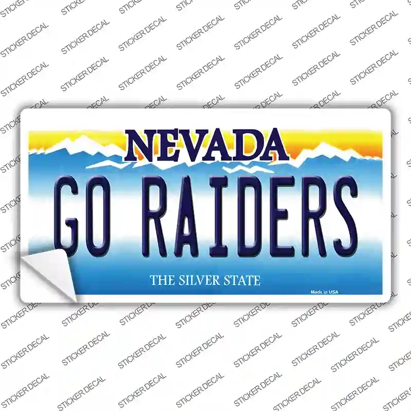 LP-13437s-L Go Raiders Nevada Novelty Sticker Decal, Large