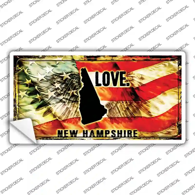 LP-8615s-S   Hampshire Love Novelty Sticker Decal, Small
