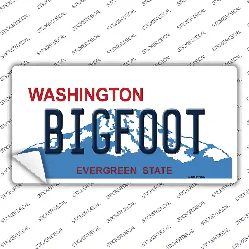 LP-8670s-XL Bigfoot Washington Novelty Sticker Decal, Extra Large