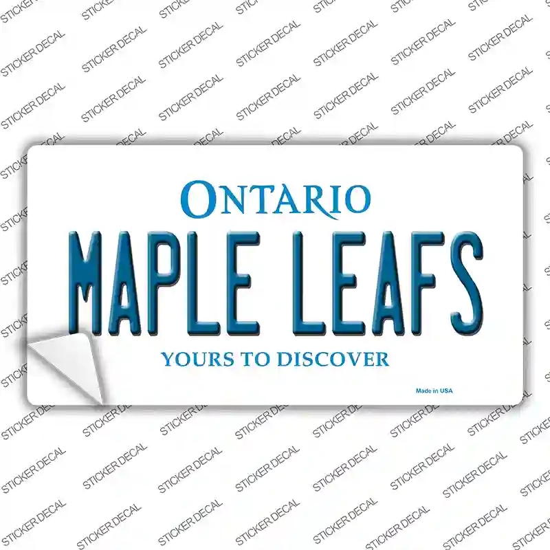 LP-2068s-XL Maple Leafs Ontario Canada Province Novelty Sticker Decal, Extra Large
