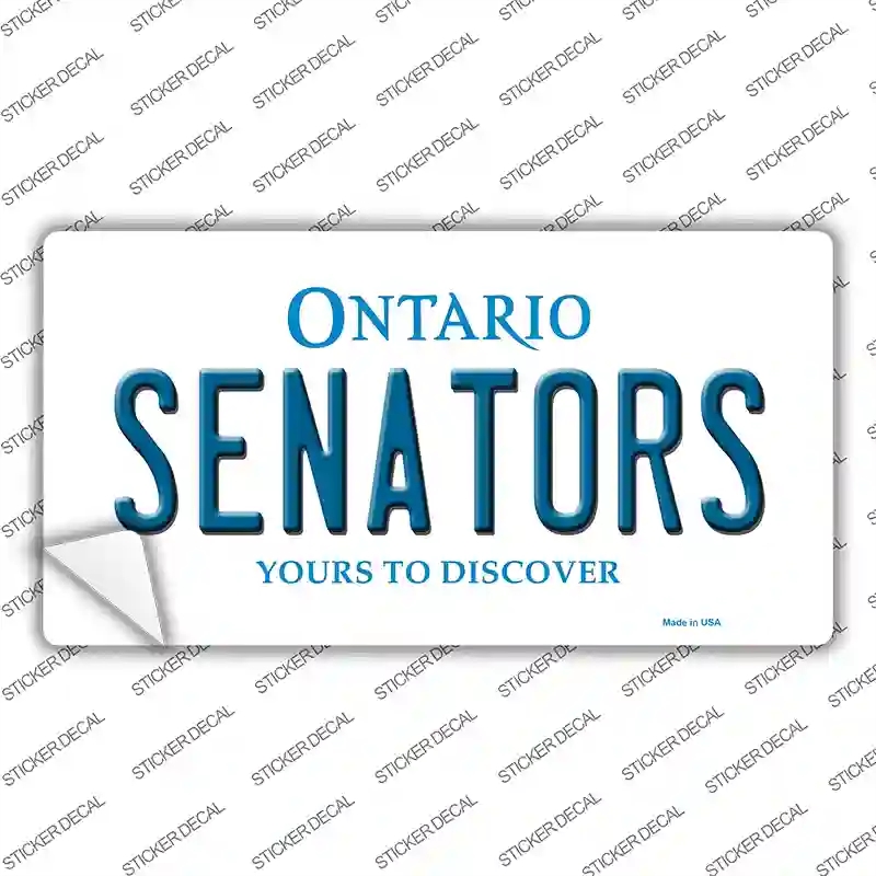 LP-2069s-S Senators Ontario Canada Province Novelty Sticker Decal, Small