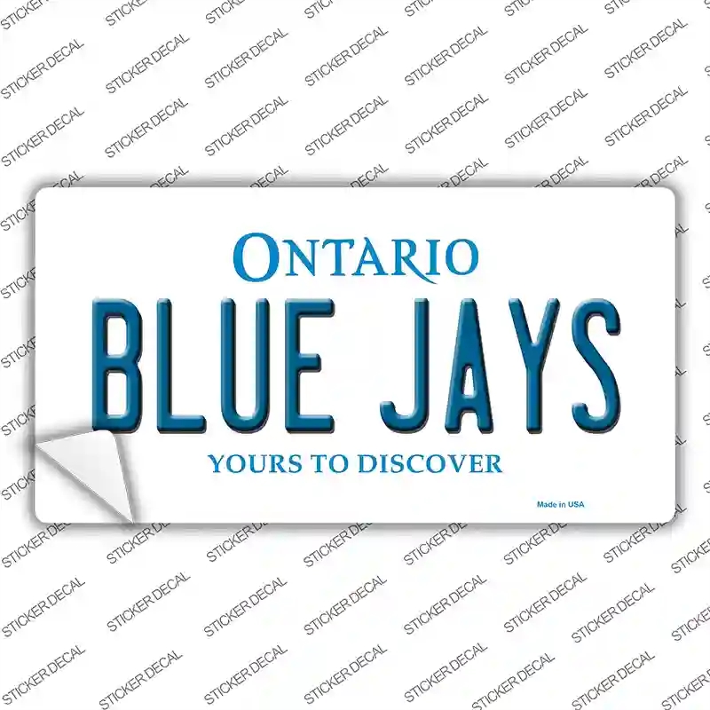 LP-2101s-S Blue Jays Toronto Canada Province Novelty Sticker Decal, Small