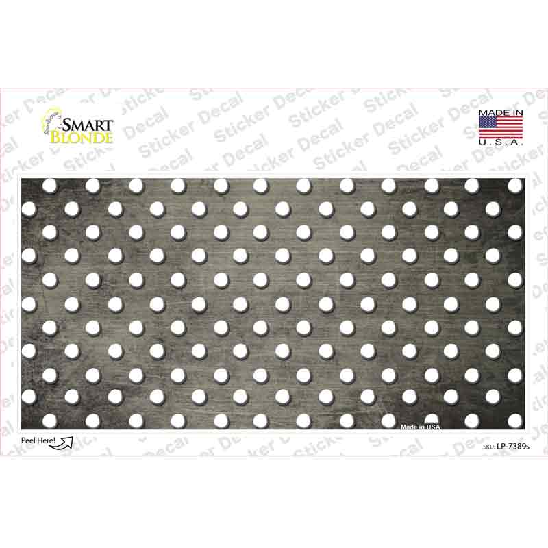 LP-7389s-M Tan White Small Dots Oil Rubbed Novelty Sticker Decal, Medium