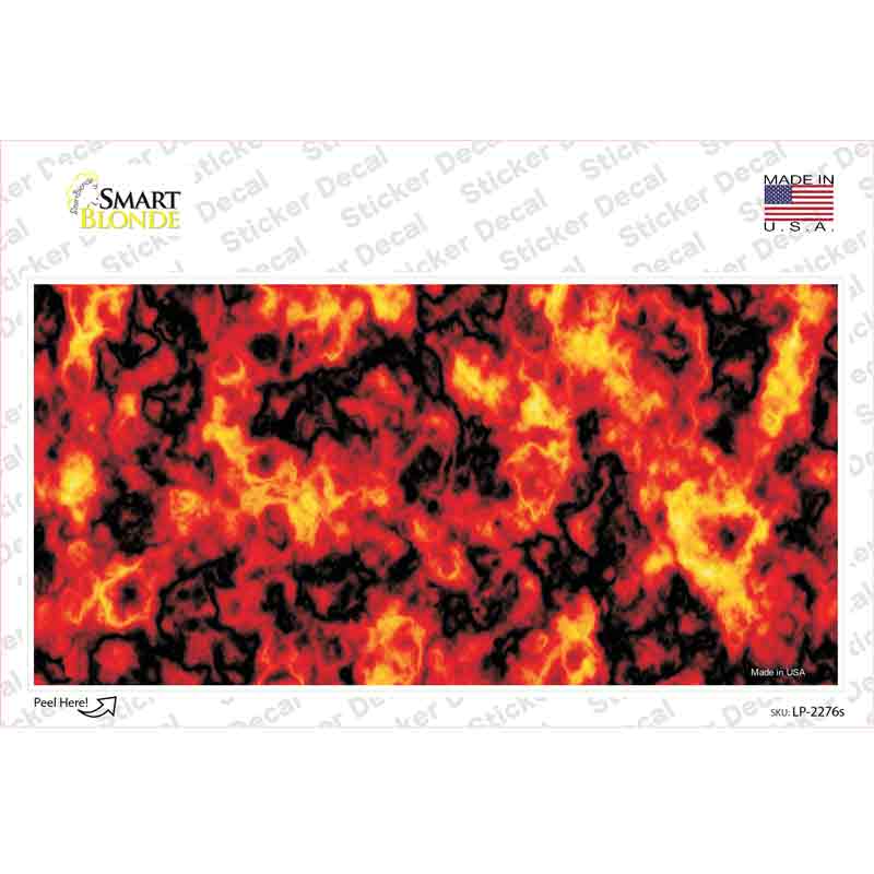 LP-2276s-M Fire Explosion Novelty Sticker Decal, Medium