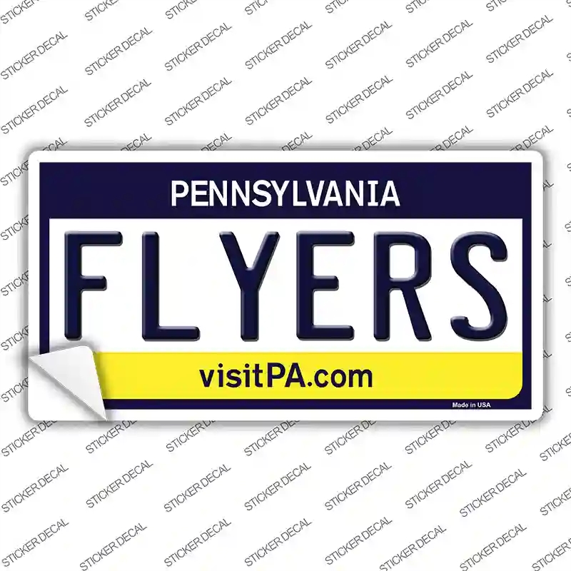 LP-2293s-S Flyers Pennsylvania State Novelty Sticker Decal, Small
