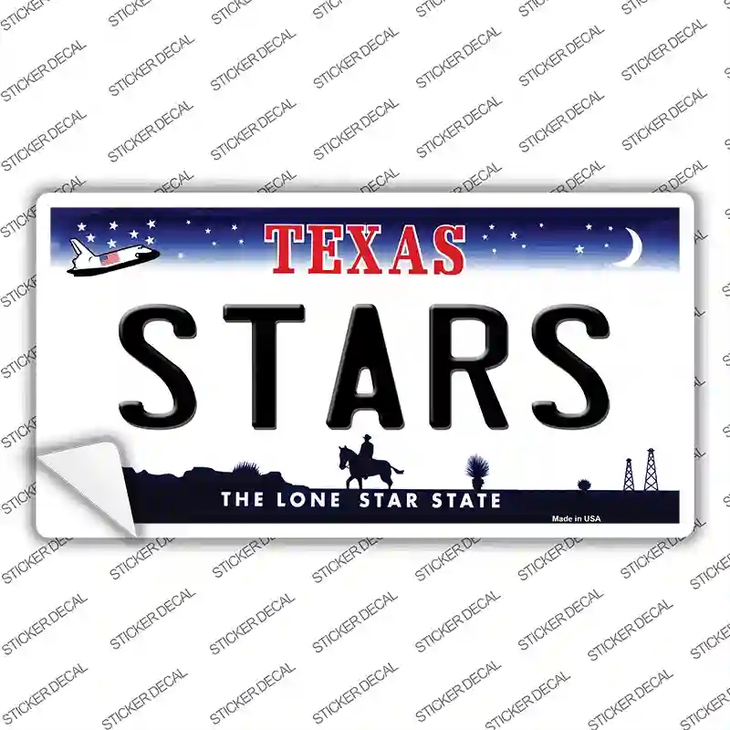 LP-2300s-XL Stars Texas State Novelty Sticker Decal, Extra Large