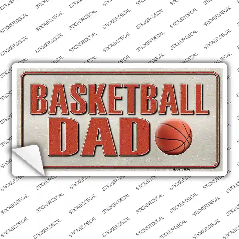 LP-8561s-XL Basketball Dad Novelty Sticker Decal, Extra Large
