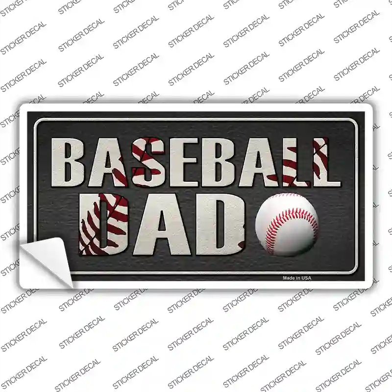 LP-8565s-S Baseball Dad Novelty Sticker Decal, Small