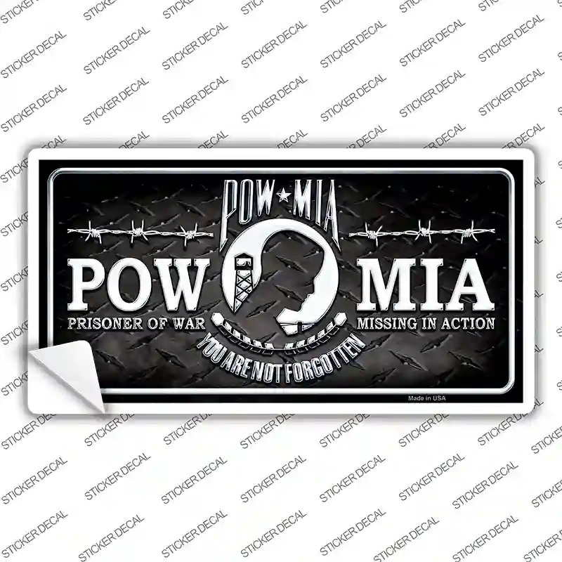 LP-8576s-L POW MIA Novelty Sticker Decal, Large